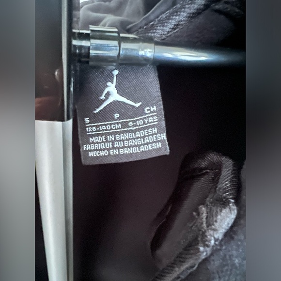 Kids Black Air Jordan Jumpman Track Jacket Sz S 8-10 Preowned - Picture 4 of 5